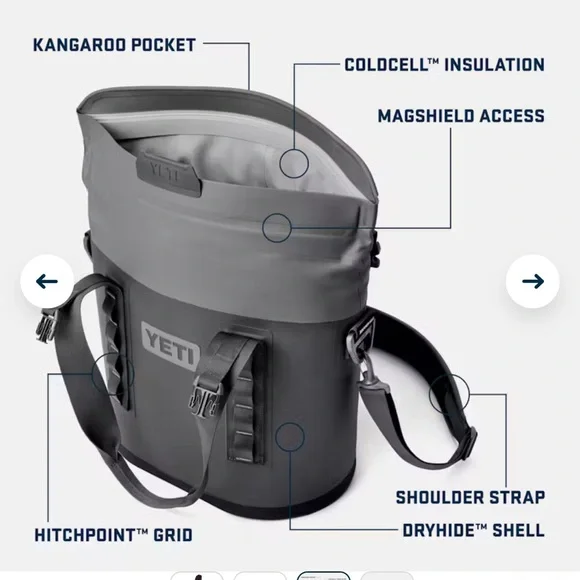 NWT YETI HOPPER M15 SOFT COOLER- NAVY - Picture 5 of 7